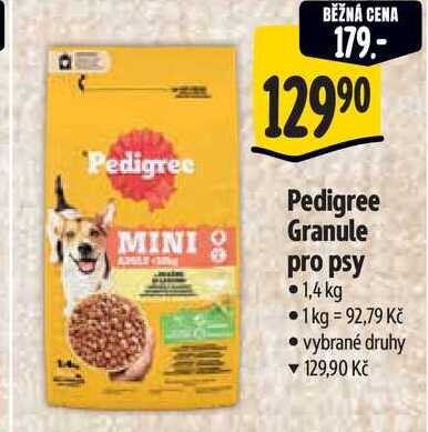 Pedigree Granule pro psy, 1,4 kg 