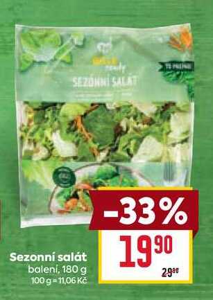 Sezonní salát balení, 180 g 