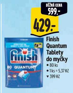 Finish Quantum Tablety do myčky, 80 ks