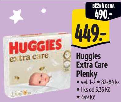 Huggies Extra Care Plenky, 82-84 ks