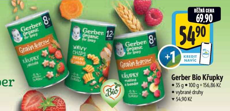 Gerber Bio Křupky, 35 g