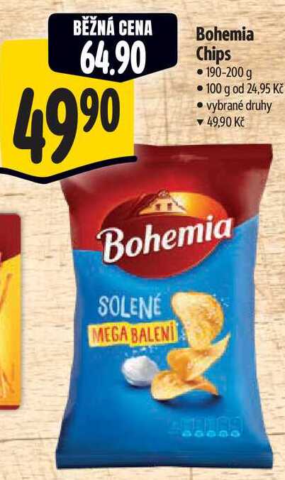Bohemia Chips, 190-200 g