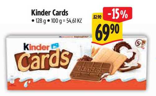 Kinder Cards, 128 g 