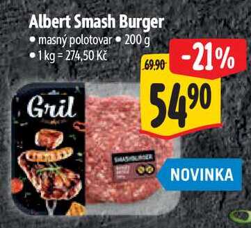 Albert Smash Burger, 200 g