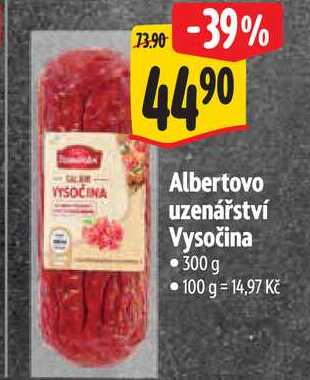 Albertovo uzenářství Vysočina, 300 g