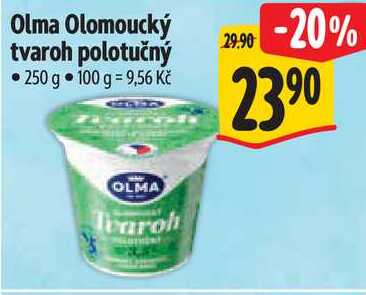 Olma Olomoucký tvaroh polotučný, 250 g