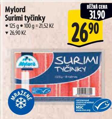 Mylord Surimi tyčinky, 125 g