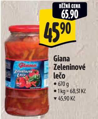 Giana Zeleninové lečo, 670 g
