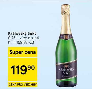 Královský Sekt, 0,75 l