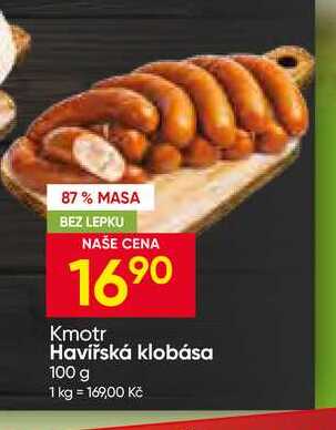 Kmotr Havířská klobása 100 g 