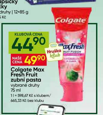 Colgate Max Fresh Fruit zubní pasta vybrané druhy 75 ml