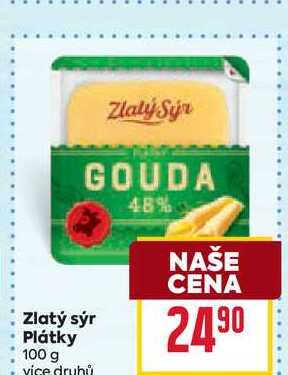 Zlatý sýr Plátky 100 g