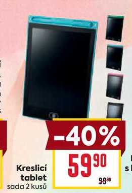 Kreslici tablet sada 2 kusů