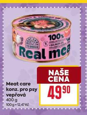 Meat care konz. pro psy vepřová 400 g 