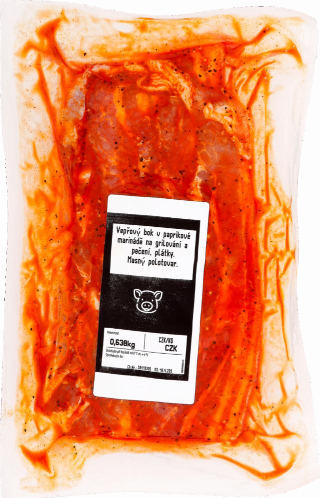 Marinovaný vepřový bok paprika