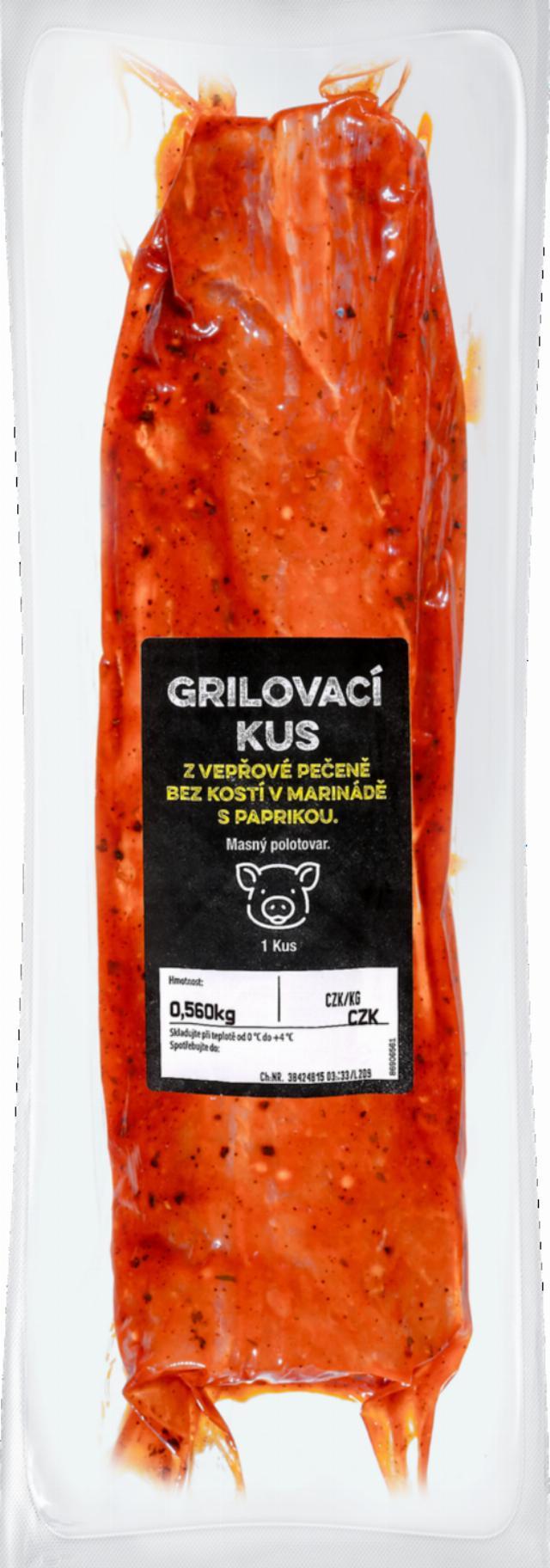 Grilovací kus z vepřové pečeně paprika