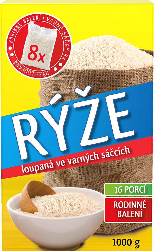Rýže loupaná 8 varných sáčků