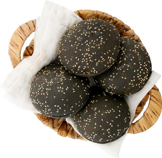 Hamburgerová bulka černá