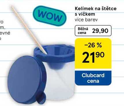 Kelímek na štětce s víčkem, více barev