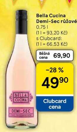 Bella Cucina Demi-Sec růžové, 0.75 l