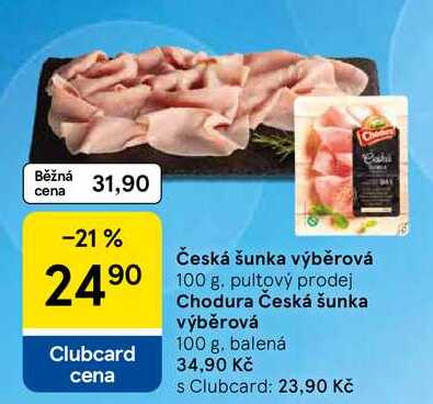 Česká šunka výběrová, 100 g