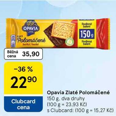 Opavia Zlaté Polomáčené, 150 g 