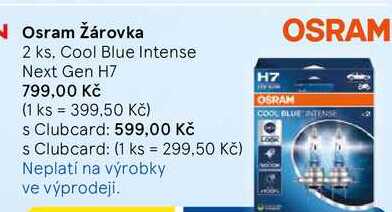 Osram Žárovka, 2 ks. Cool Blue Intense Next Gen H7