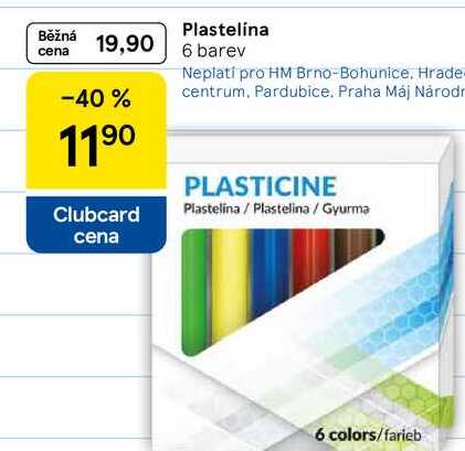 Plastelína 6 barev