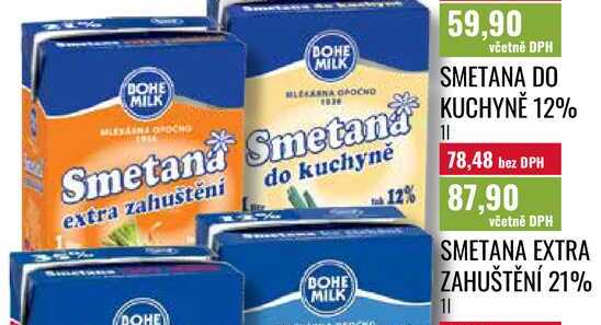SMETANA EXTRA ZAHUŠTĚNÍ 21%, 1l