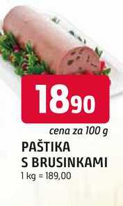 PAŠTIKA S BRUSINKAMI 100 g