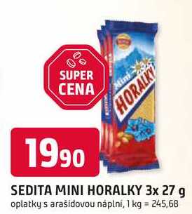 SEDITA MINI HORALKY 3x 27 g