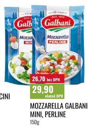 MOZZARELLA GALBANI MINI, PERLINE, 150g 