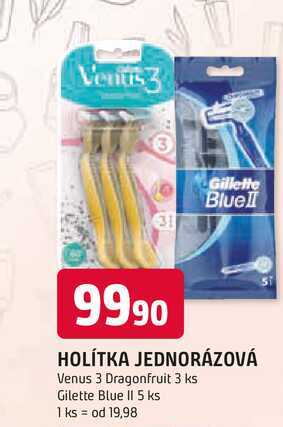 HOLÍTKA JEDNORÁZOVÁ Venus 3 Dragonfruit 3 ks