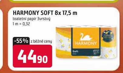 HARMONY SOFT 8x 17,5 m toaletní papír 3vrstvý