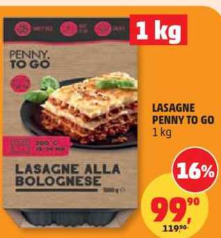LASAGNE PENNY TO GO, 1 kg