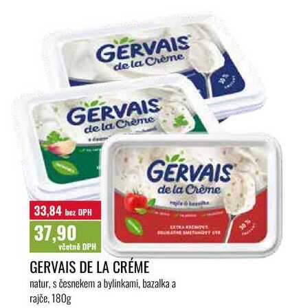GERVAIS de la Crème  natur, 180g 