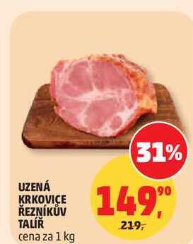 UZENÁ KRKOVICE ŘEZNÍKŮV TALÍŘ, 1 kg