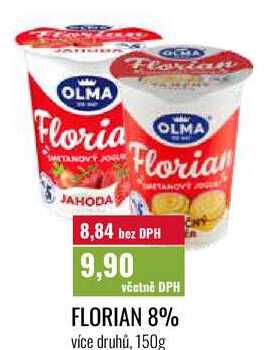 FLORIAN 8%, více druhů, 150g