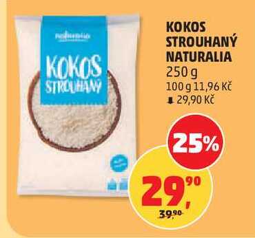 KOKOS STROUHANÝ NATURALIA, 250 g  