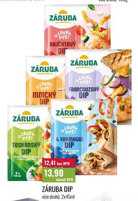 ZÁRUBA DIP více druhů, 2x45ml
