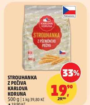 STROUHANKA Z PEČIVA KARLOVA KORUNA, 500 g 