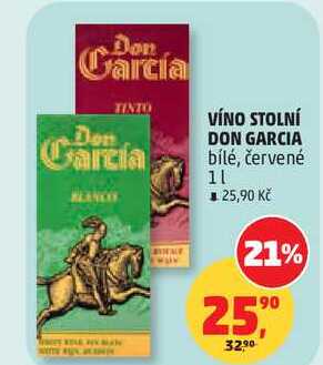 VÍNO STOLNÍ DON GARCIA bílé, 1 l 
