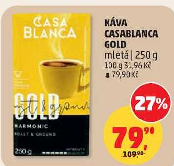 KÁVA CASABLANCA GOLD mletá, 250 g 