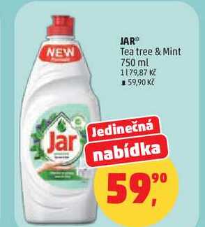 JAR Tea tree & Mint, 750 ml 