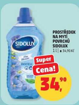 PROSTŘEDEK NA MYTÍ POVRCHŮ SIDOLUX, 1 l