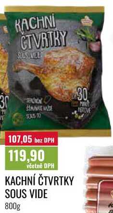 KACHNÍ ČTVRTKY SOUS VIDE, 800g