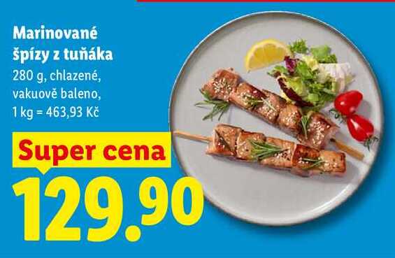 Marinované špízy z tuňáka, 280 g
