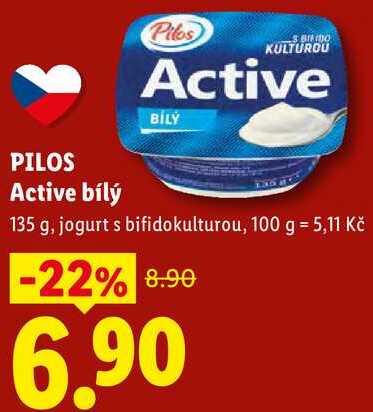PILOS Active bílý, 135 g