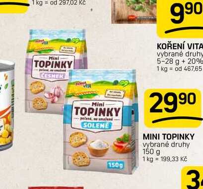 MINI TOPINKY vybrané druhy 150 g