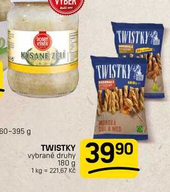 TWISTKY vybrané druhy 180 g